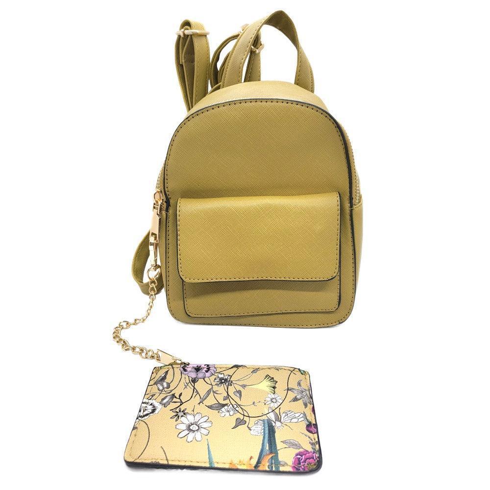 Draped Chain Faux Leather Card Holder Mini Backpack Bag - Jewelry Store by Erik Rayo