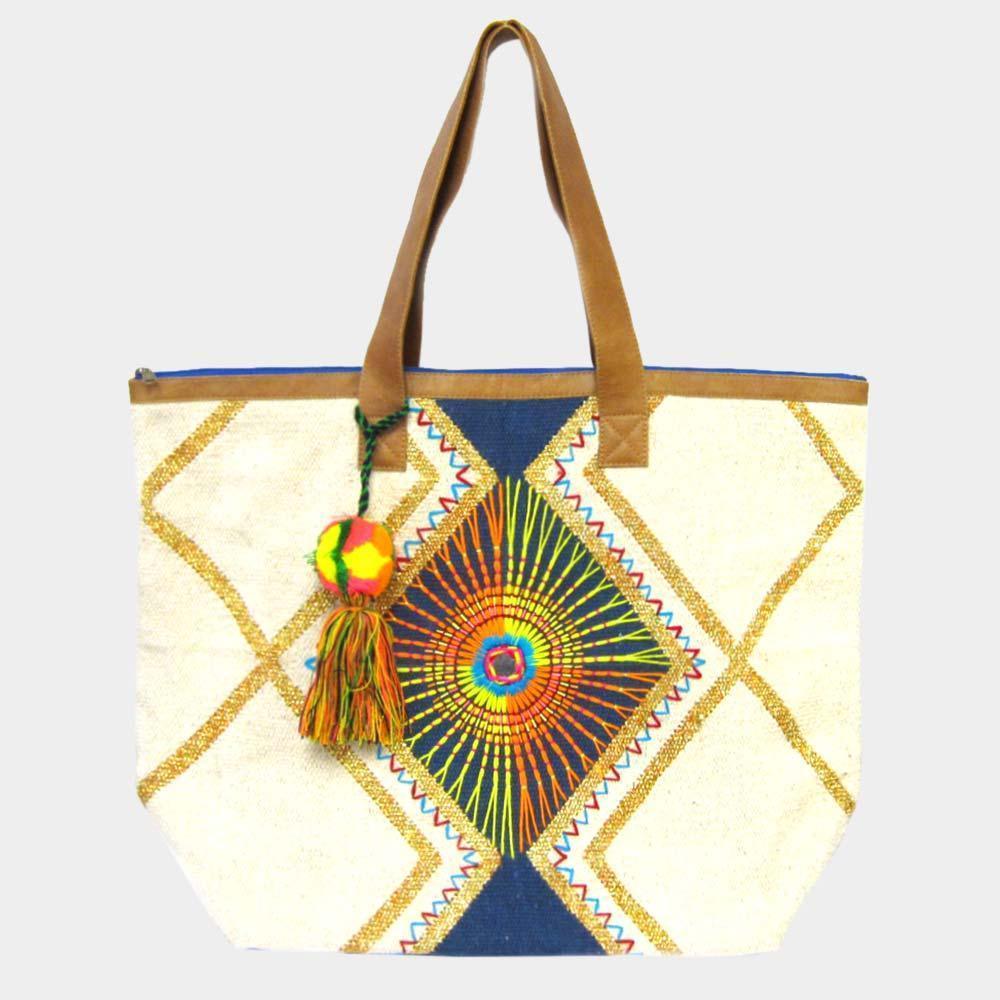 Oversized Boho Tote Bag - Jewelry Store by Erik Rayo