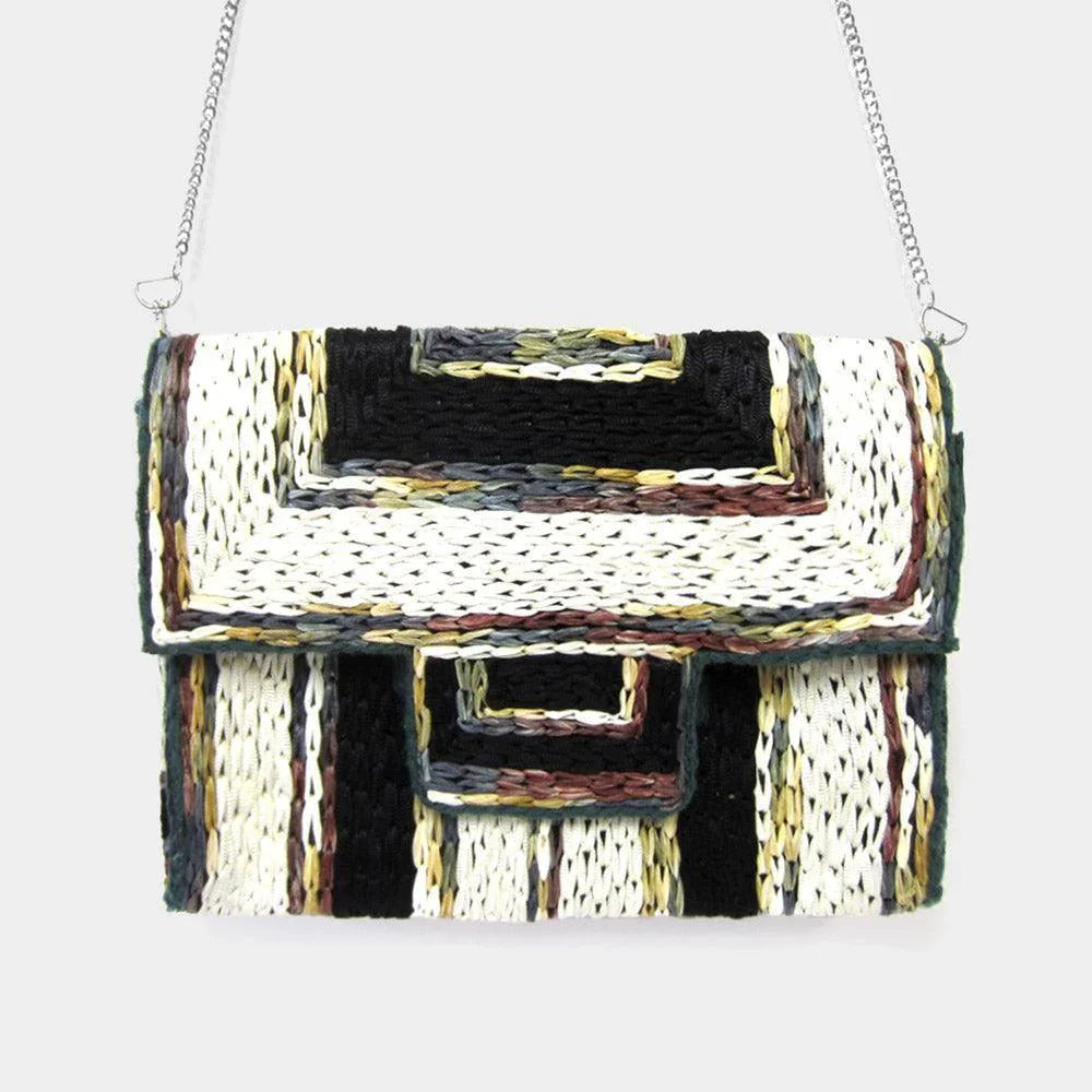 Thread Paper Thread Detailed Clutch / Crossbody Bag - Jewelry Store by Erik Rayo