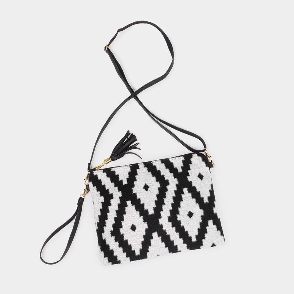 Western Print Crossbody / Clutch Bag - Jewelry Store by Erik Rayo