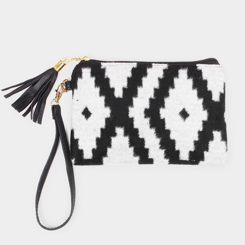 Western Print Wristlet Pouch Bag - Jewelry Store by Erik Rayo