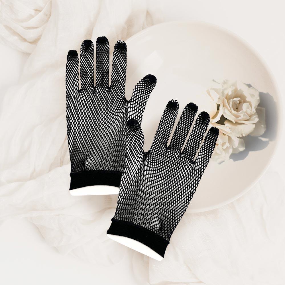 Black Fishnet Wedding Gloves - Jewelry Store by Erik Rayo