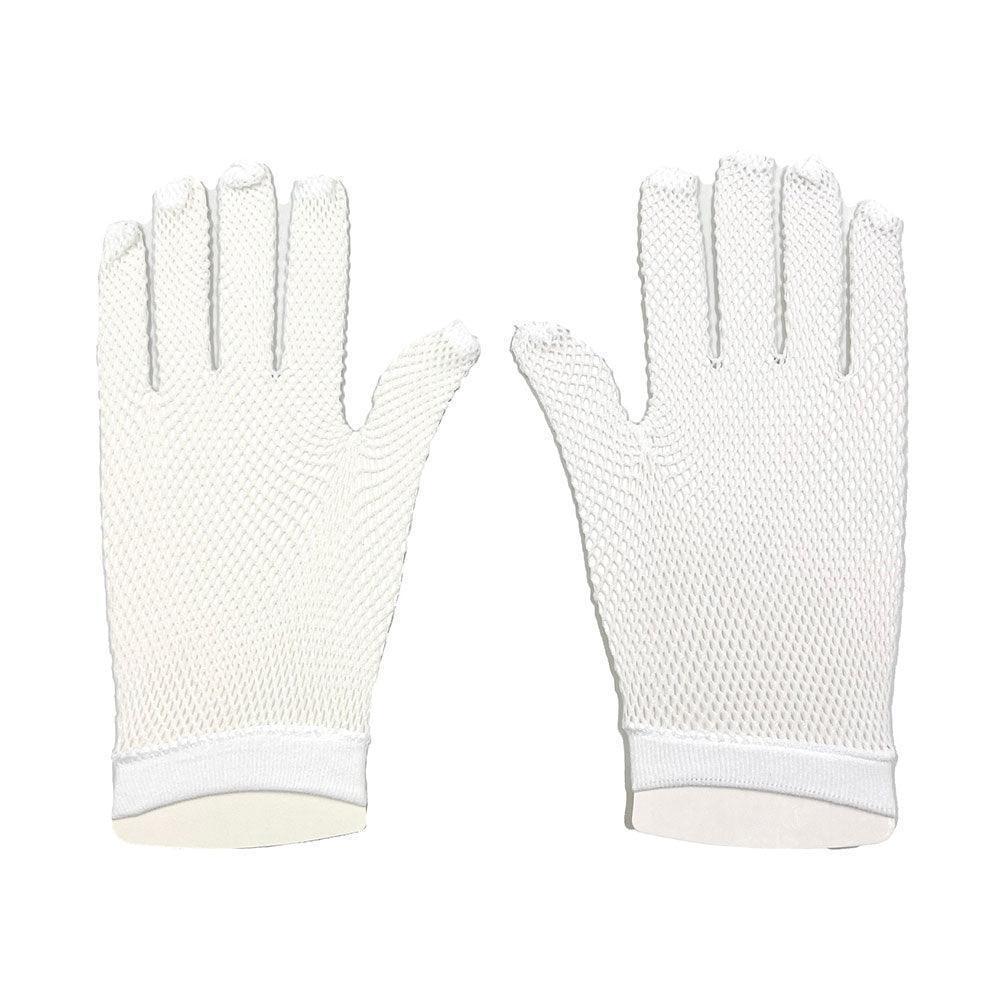 White Fishnet Wedding Gloves - Jewelry Store by Erik Rayo