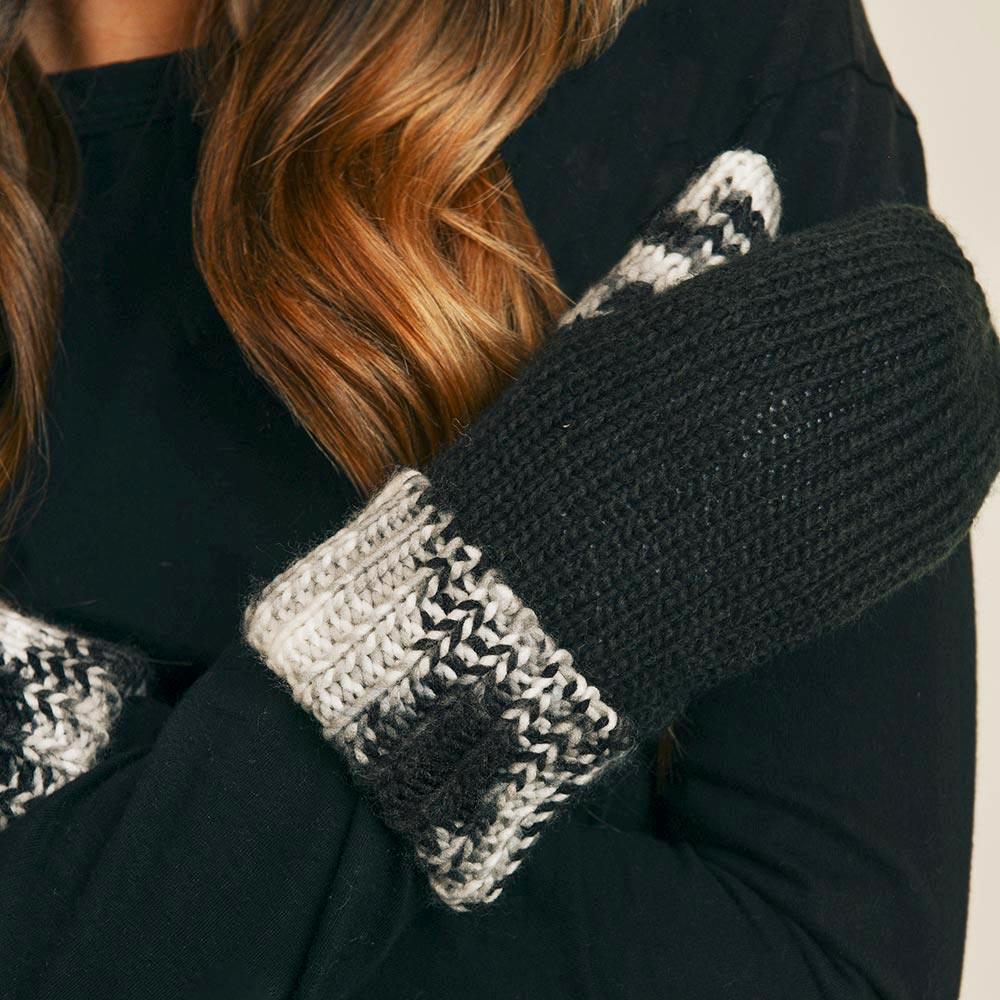 Black Multi Color Cuff Gloves - Jewelry Store by Erik Rayo