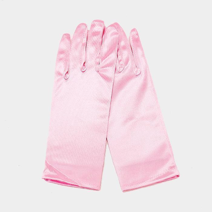 Pink Dressy Satin Wedding Gloves - Jewelry Store by Erik Rayo