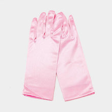 Load image into Gallery viewer, Pink Dressy Satin Wedding Gloves
