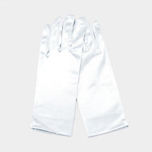 Load image into Gallery viewer, White Dressy Satin Wedding Gloves
