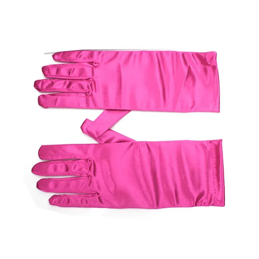 Fuchsia Dressy Satin Wedding Gloves - Jewelry Store by Erik Rayo