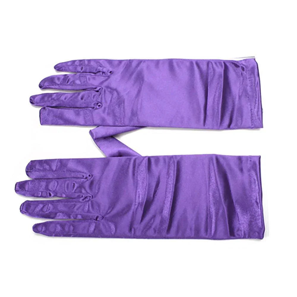 Purple Dressy Satin Wedding Gloves - Jewelry Store by Erik Rayo