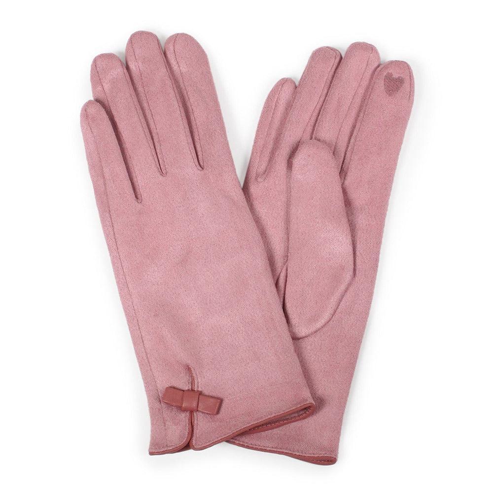 Pink Ribbon Pointed Touch Smart Gloves - Jewelry Store by Erik Rayo