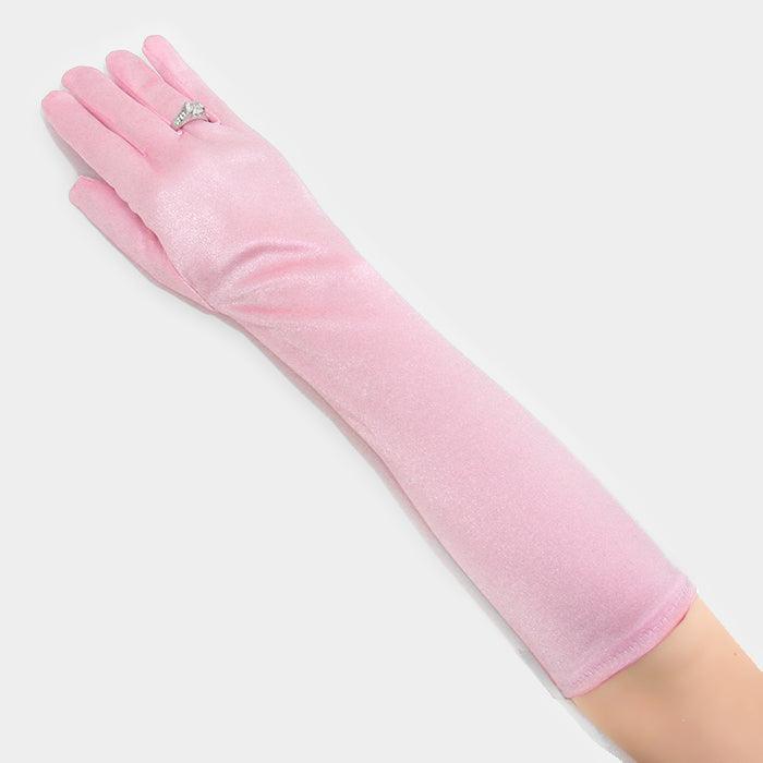 Pink Dressy satin gloves - Jewelry Store by Erik Rayo