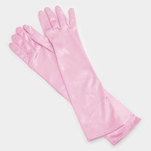 Load image into Gallery viewer, Pink Dressy satin gloves
