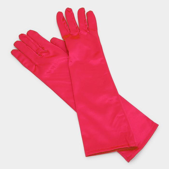 Red Dressy satin gloves - Jewelry Store by Erik Rayo