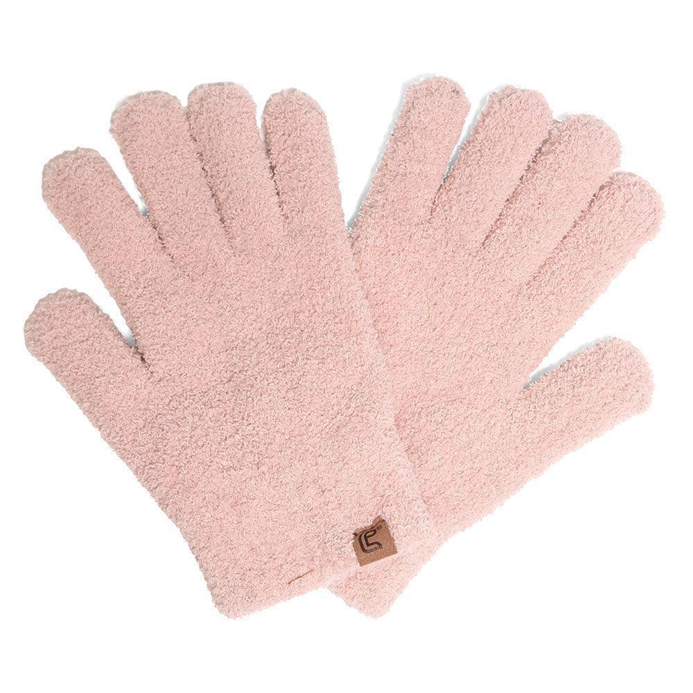 Pink Solid Color Cozy Gloves - Jewelry Store by Erik Rayo