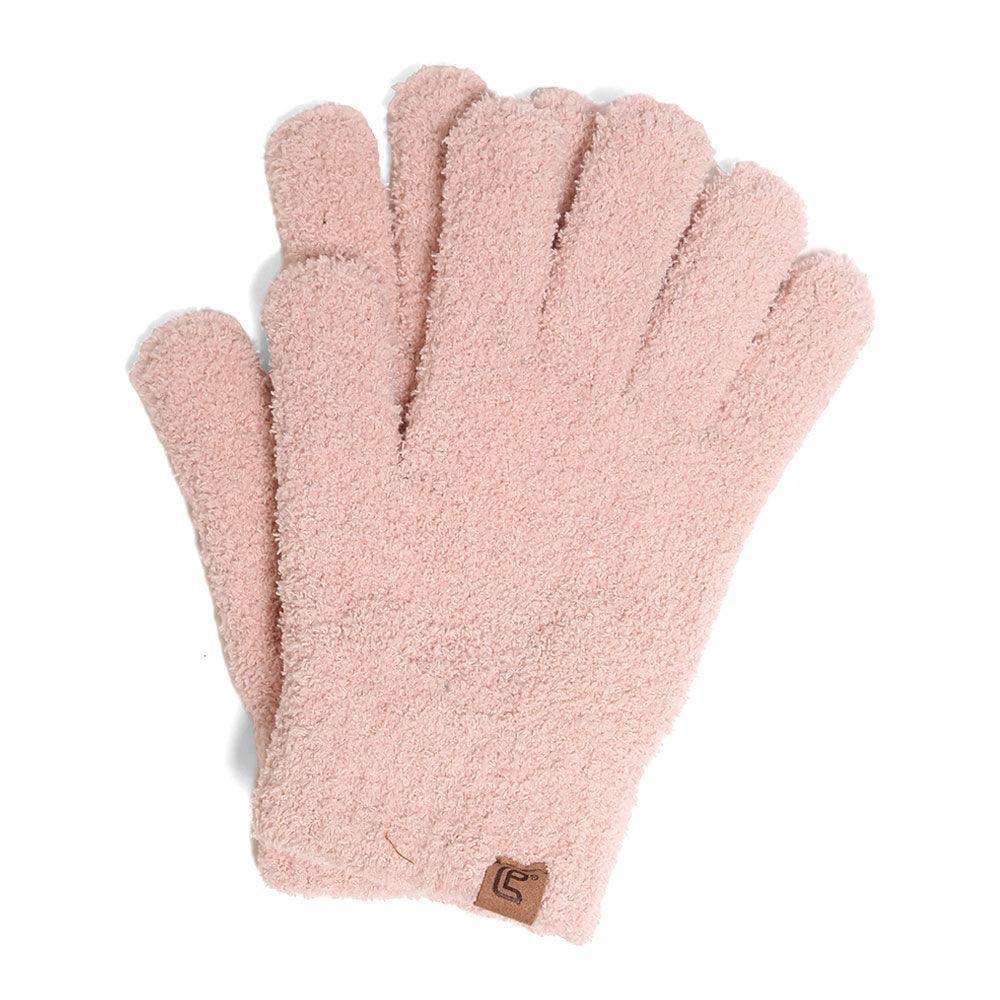 Pink Solid Color Cozy Gloves - Jewelry Store by Erik Rayo