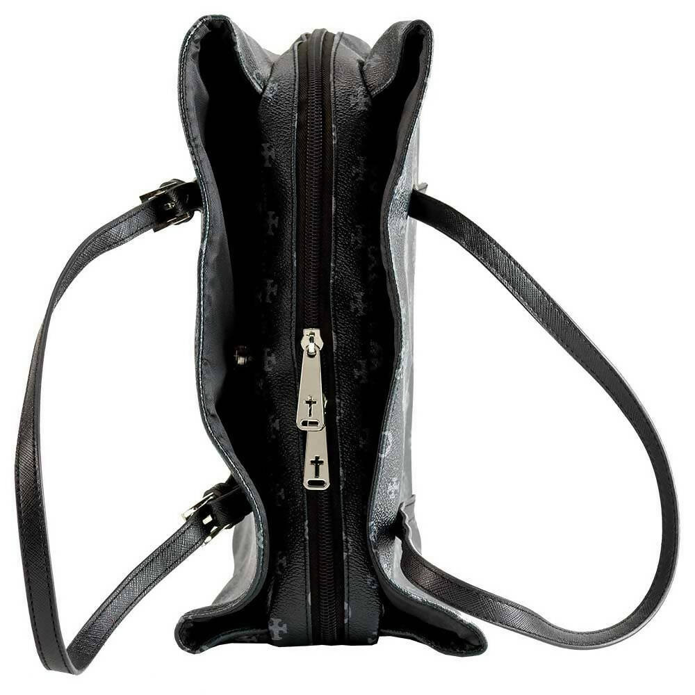 White Dove -SPECIAL BUY Bible Cover Black Heart Wedge L