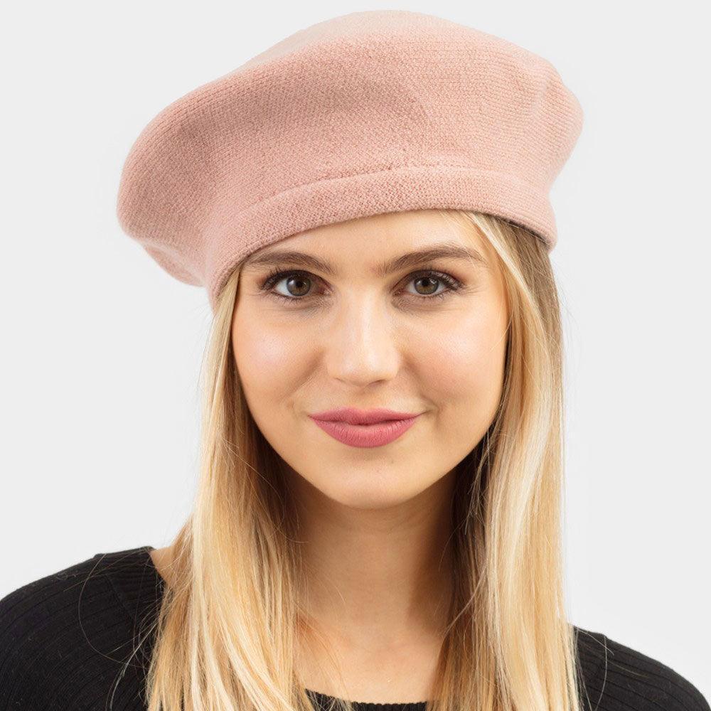 Stretchy Solid Beret Hat - Jewelry Store by Erik Rayo