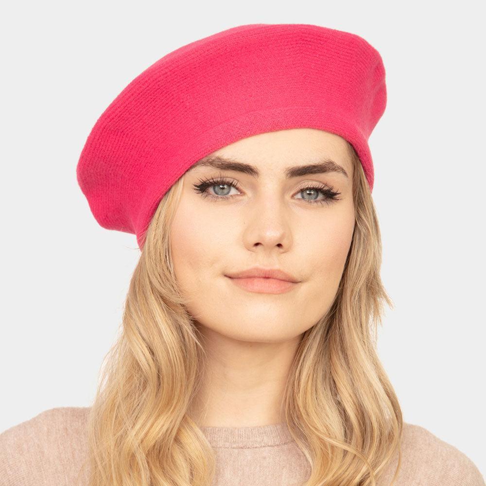 Stretchy Solid Beret Hat - Jewelry Store by Erik Rayo