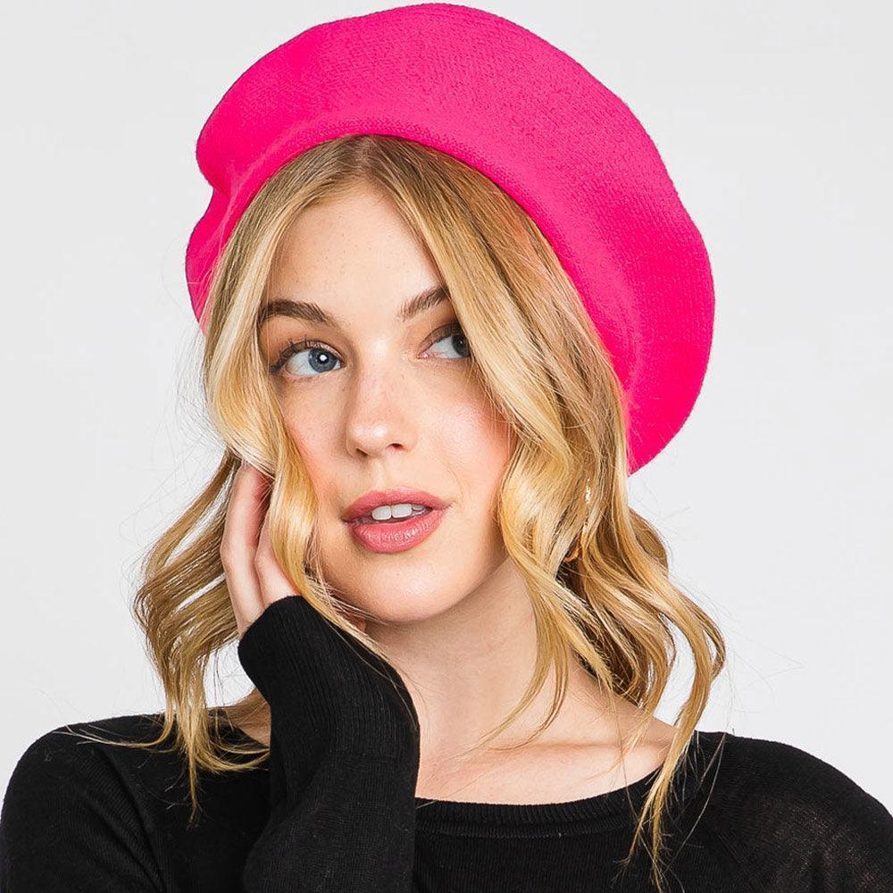 Stretchy Solid Beret Hat - Jewelry Store by Erik Rayo