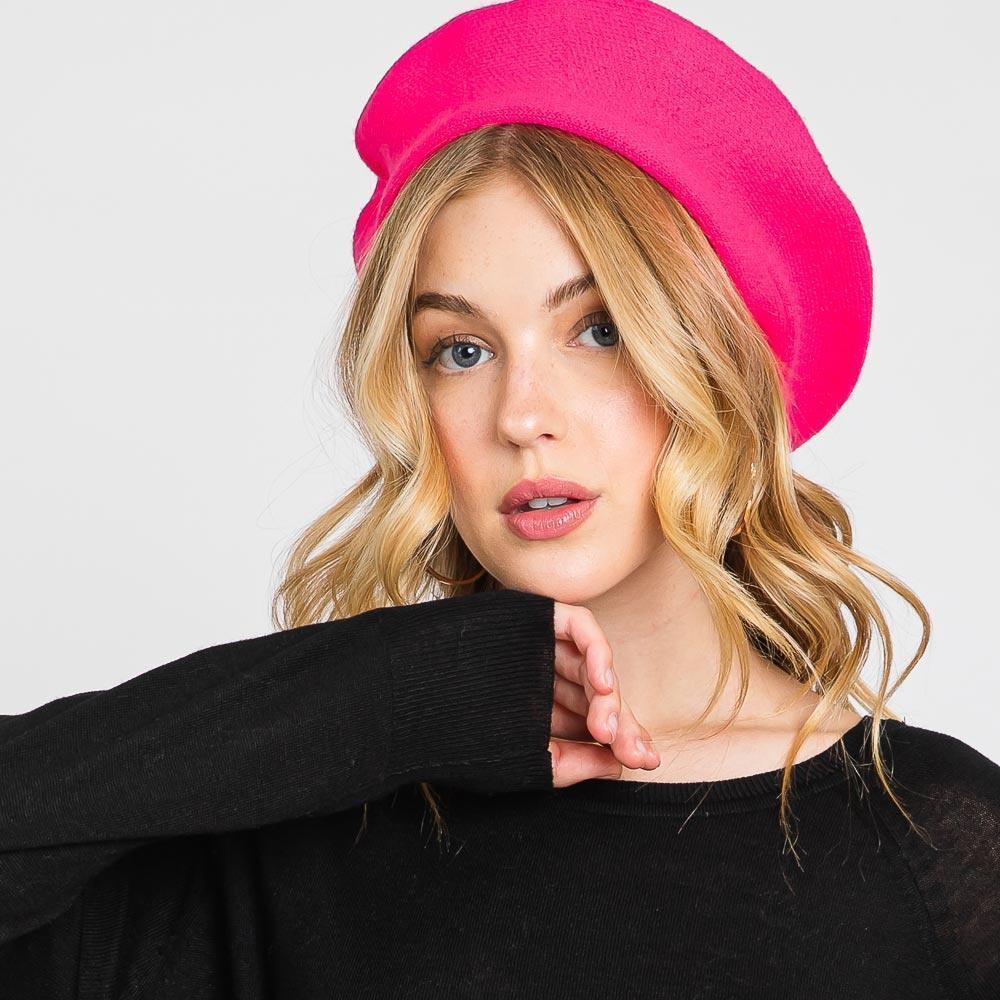 Stretchy Solid Beret Hat - Jewelry Store by Erik Rayo