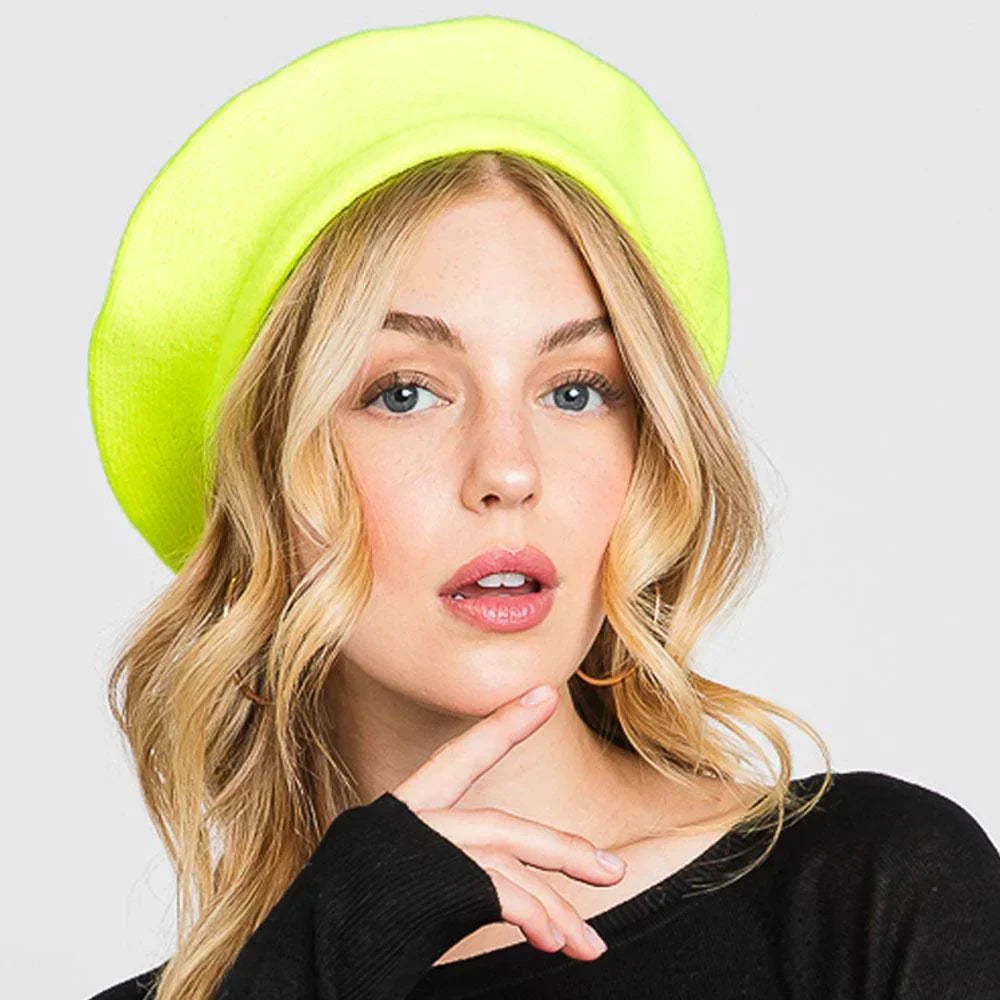 Stretchy Solid Beret Hat - Jewelry Store by Erik Rayo