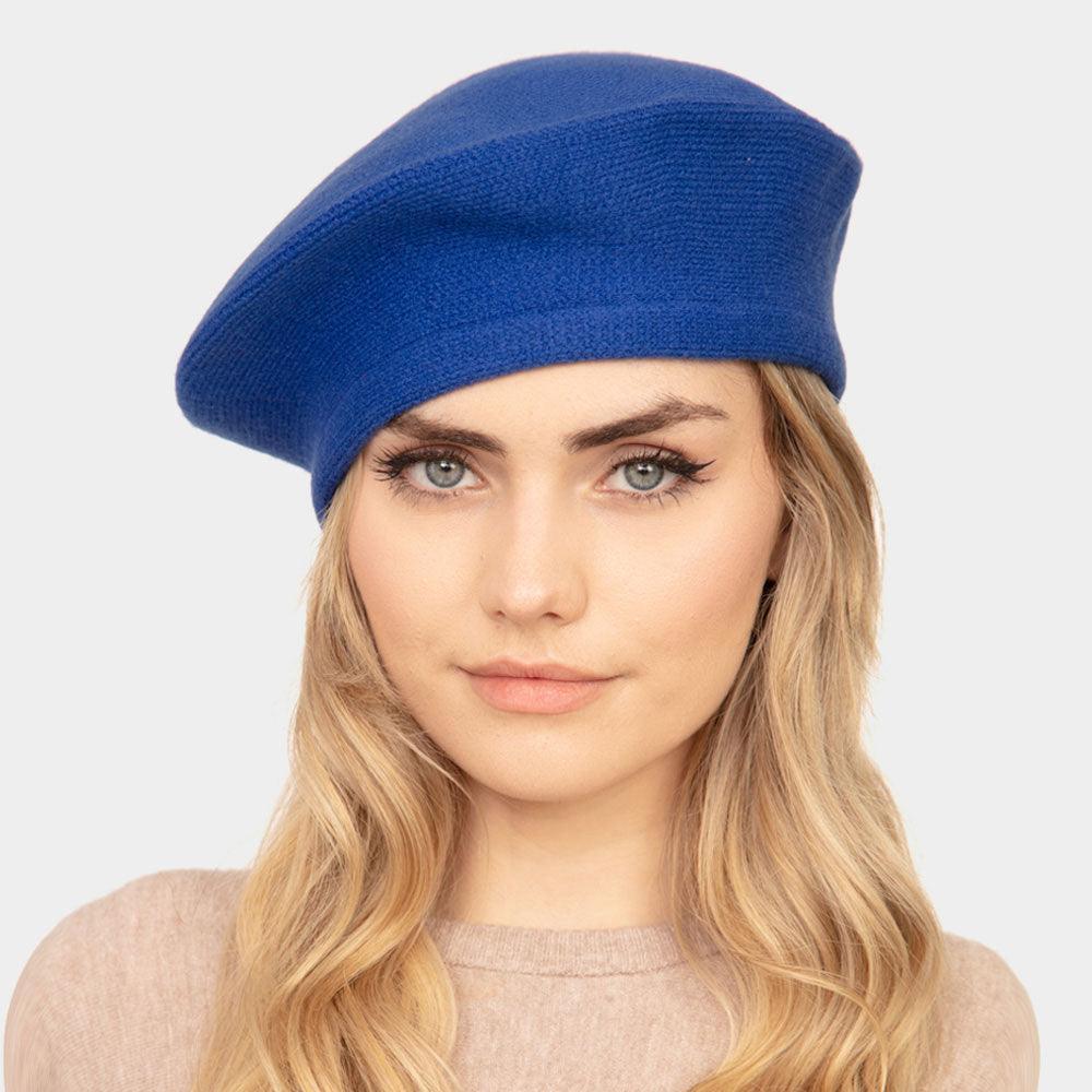 Stretchy Solid Beret Hat - Jewelry Store by Erik Rayo