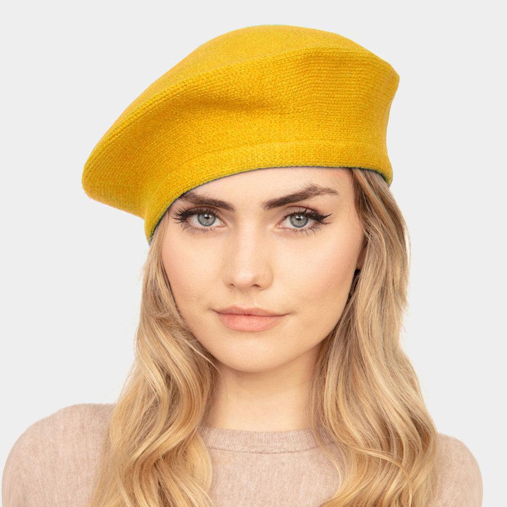 Stretchy Solid Beret Hat - Jewelry Store by Erik Rayo