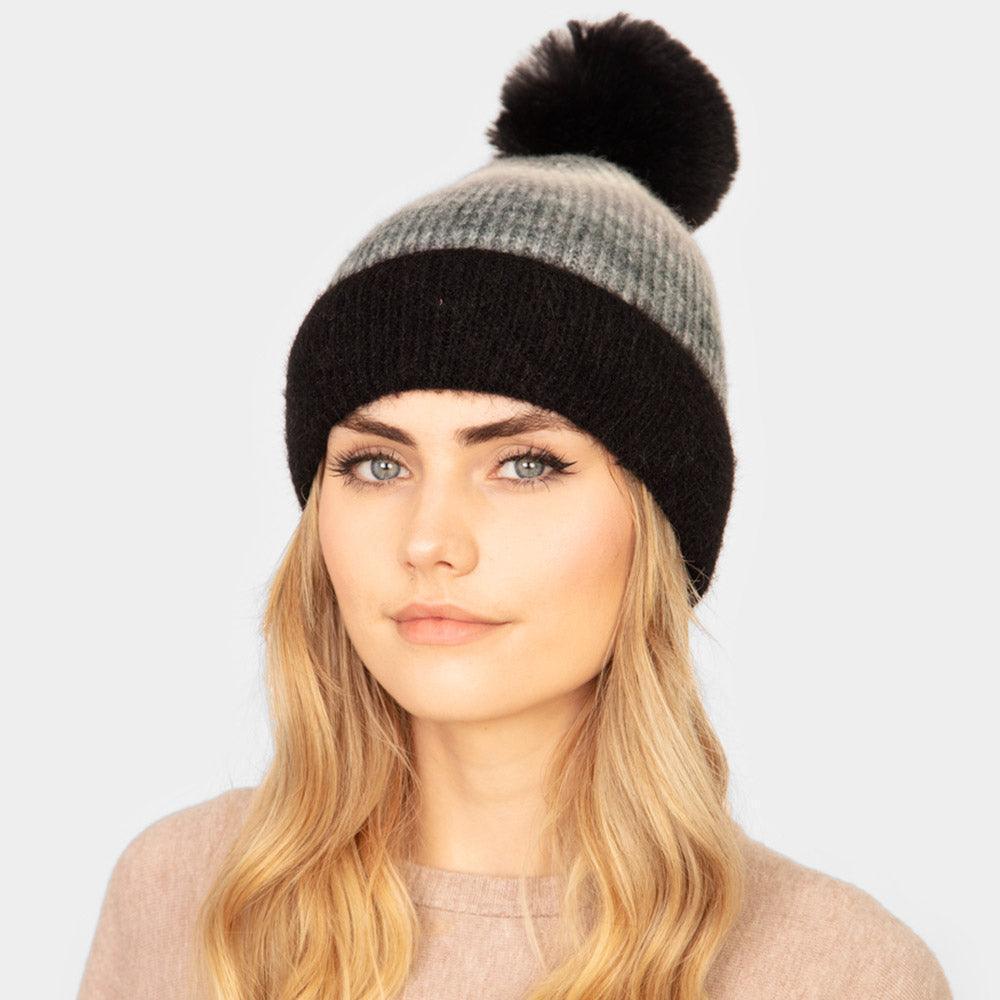 Tie Dye Fleece Pom Pom Beanie Hat - Jewelry Store by Erik Rayo
