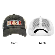 Load image into Gallery viewer, BLESSED Message Mesh Back Baseball Cap
