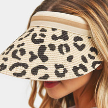 Load image into Gallery viewer, Leopard Patterned Visor Hat
