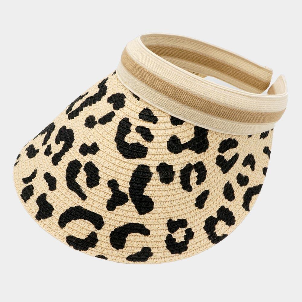 Leopard Patterned Visor Hat - Jewelry Store by Erik Rayo