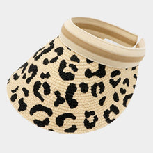 Load image into Gallery viewer, Leopard Patterned Visor Hat
