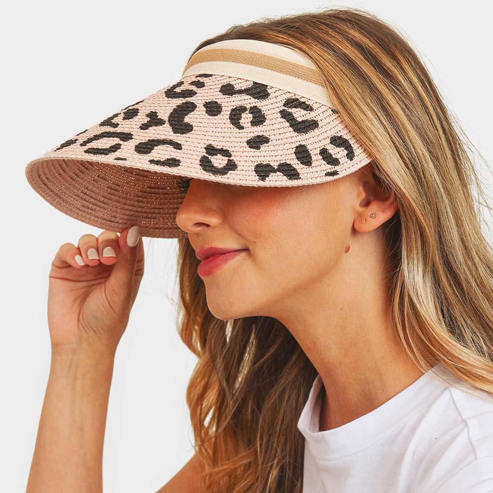 Leopard Patterned Visor Hat - Jewelry Store by Erik Rayo