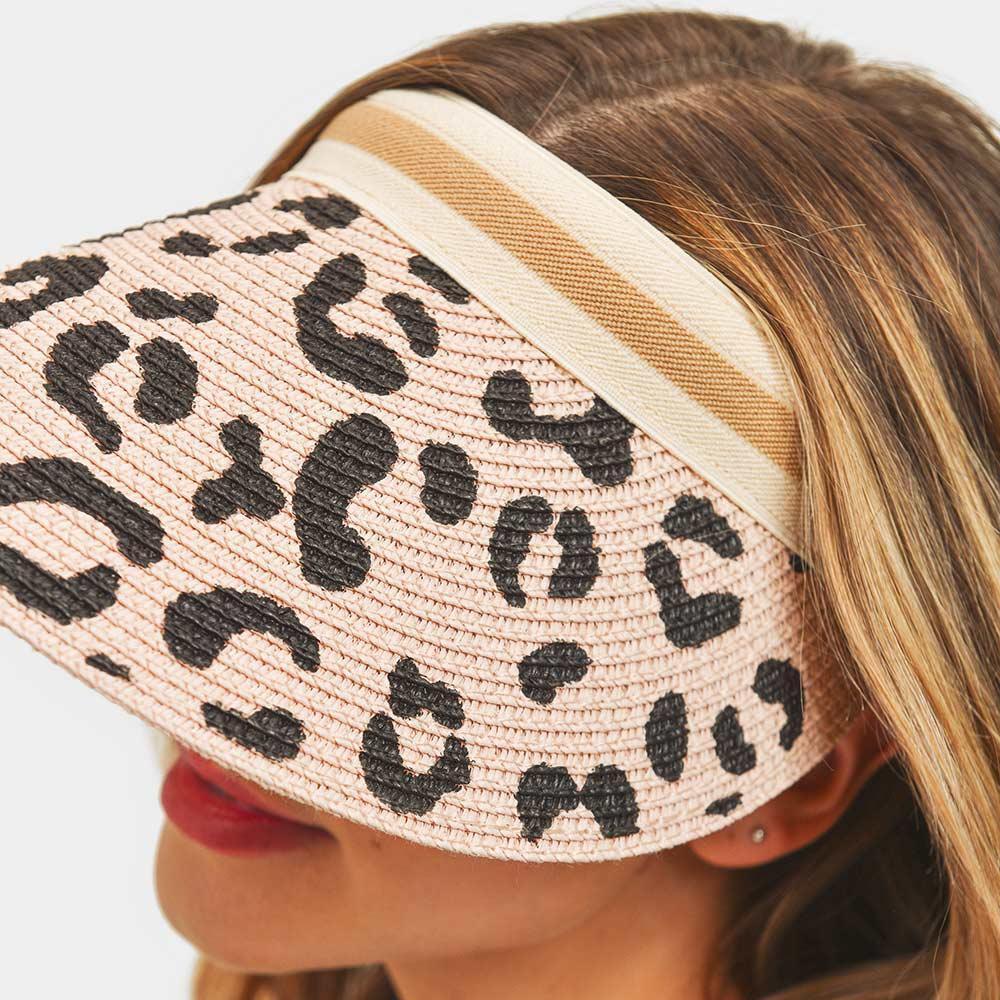 Leopard Patterned Visor Hat - Jewelry Store by Erik Rayo