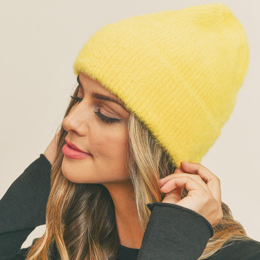 Fuzzy Solid Beanie Hat - Jewelry Store by Erik Rayo