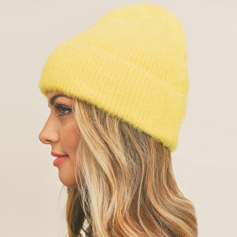 Fuzzy Solid Beanie Hat - Jewelry Store by Erik Rayo