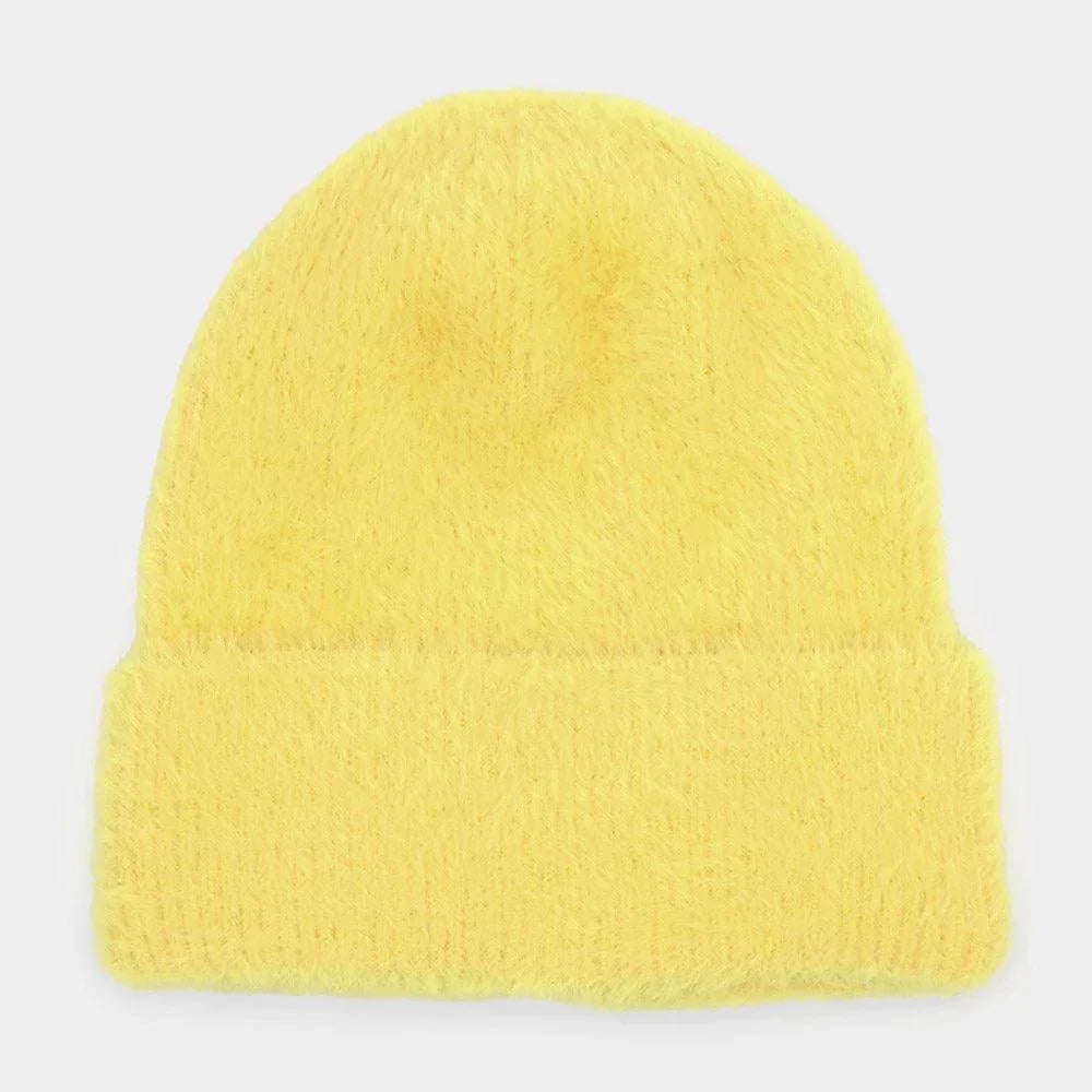 Fuzzy Solid Beanie Hat - Jewelry Store by Erik Rayo