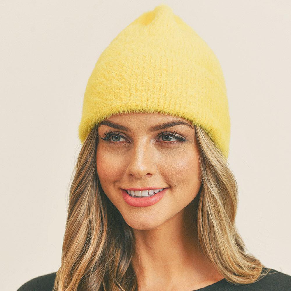 Fuzzy Solid Beanie Hat - Jewelry Store by Erik Rayo