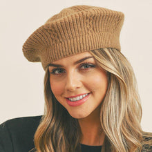 Load image into Gallery viewer, Solid Knit Beret Hat
