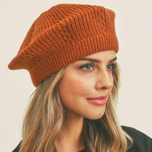 Load image into Gallery viewer, Solid Knit Beret Hat
