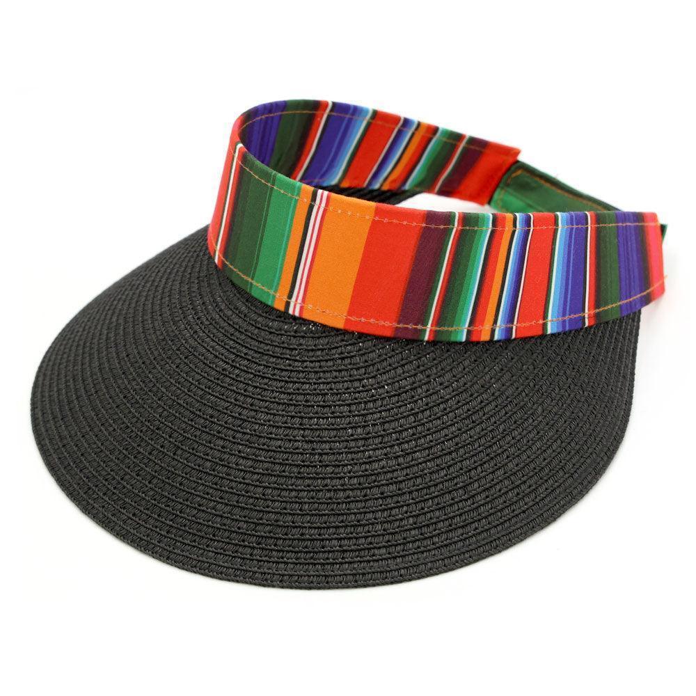 Serape Straw Visor Sun Hat - Jewelry Store by Erik Rayo
