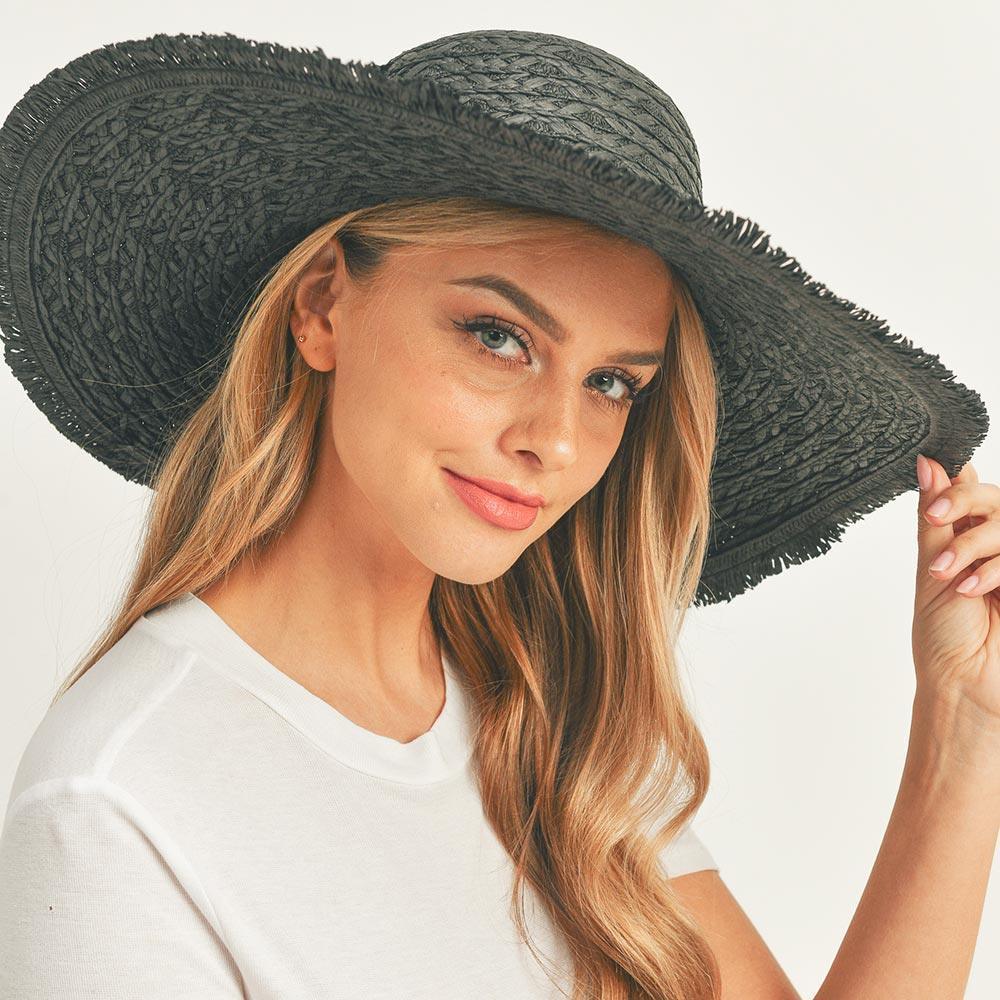 Trim Detailed Solid Straw Sun Hat - Jewelry Store by Erik Rayo