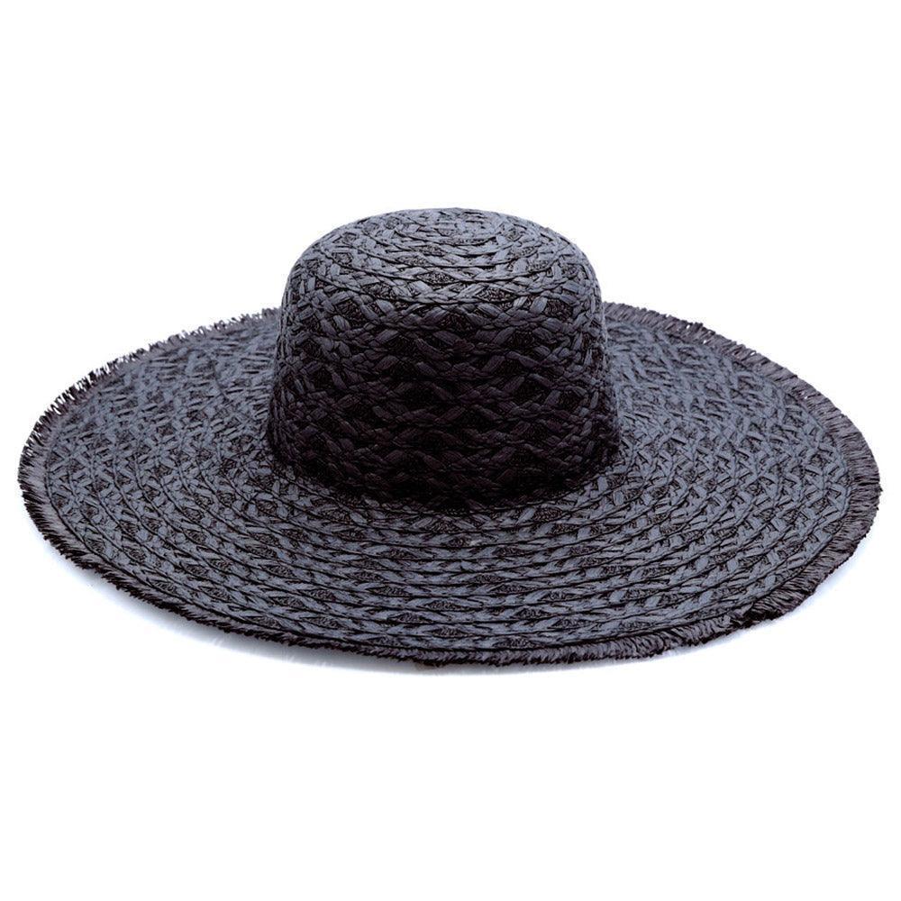 Trim Detailed Solid Straw Sun Hat - Jewelry Store by Erik Rayo