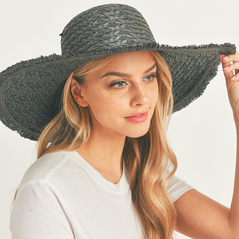 Trim Detailed Solid Straw Sun Hat - Jewelry Store by Erik Rayo
