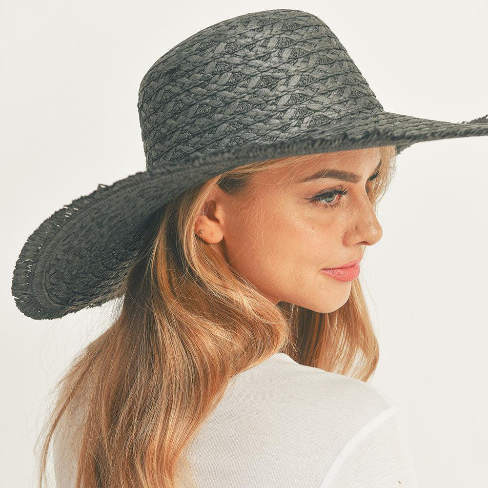 Trim Detailed Solid Straw Sun Hat - Jewelry Store by Erik Rayo