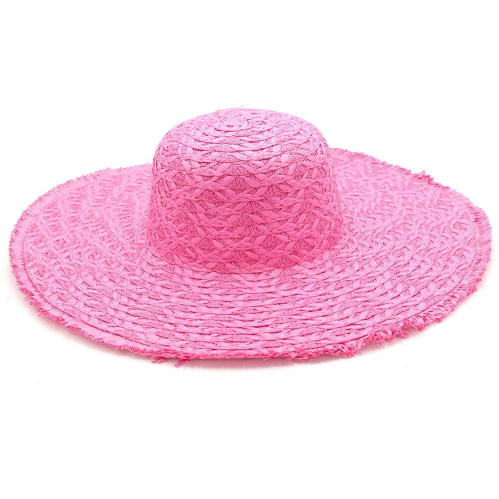 Trim Detailed Solid Straw Sun Hat - Jewelry Store by Erik Rayo