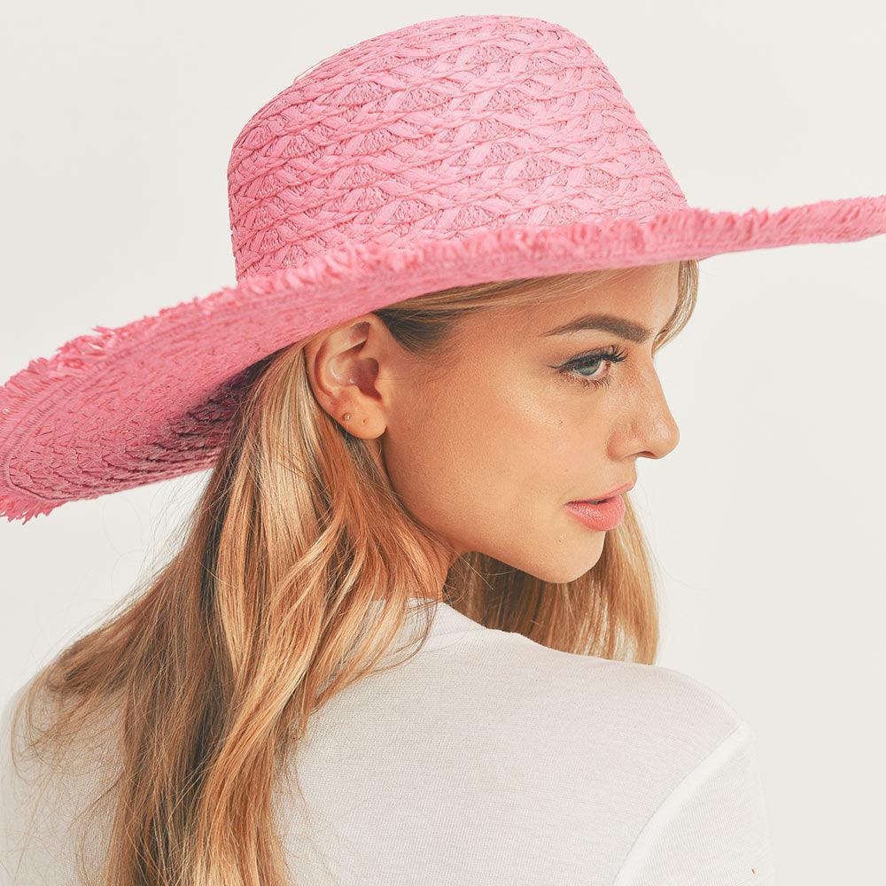 Trim Detailed Solid Straw Sun Hat - Jewelry Store by Erik Rayo