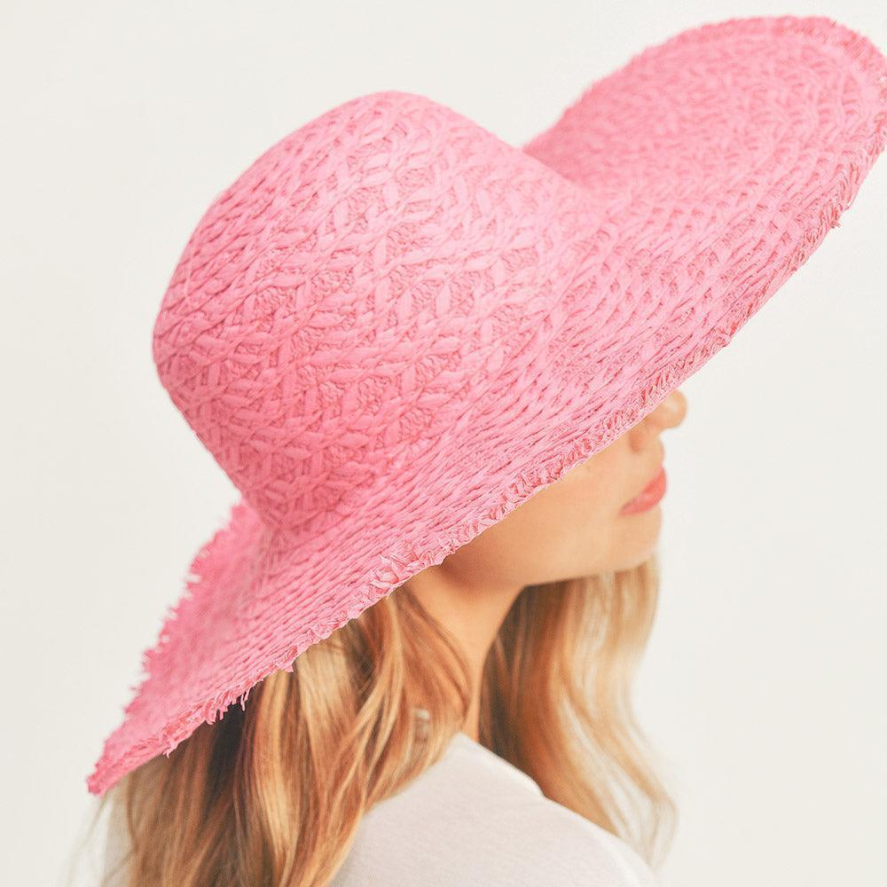 Trim Detailed Solid Straw Sun Hat - Jewelry Store by Erik Rayo