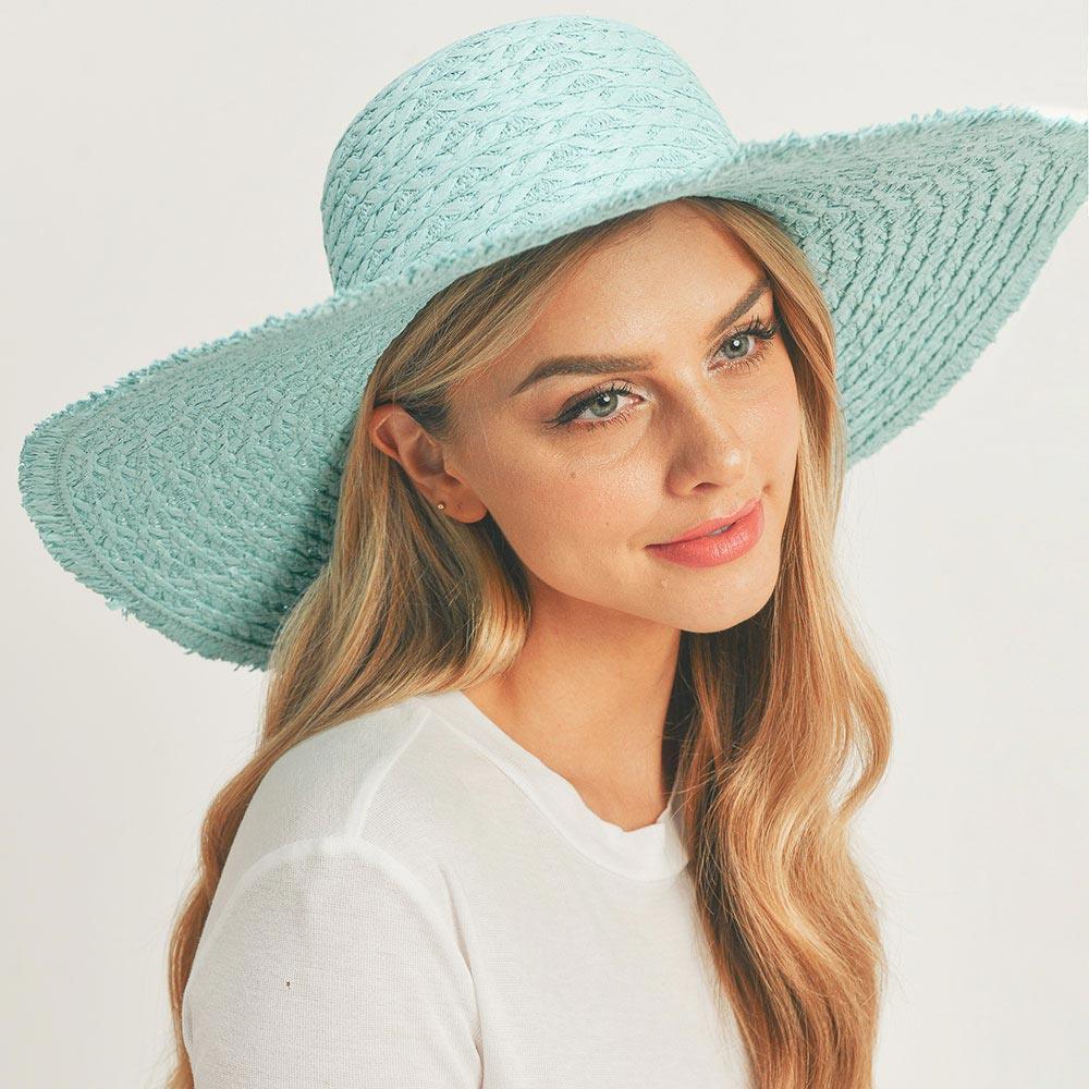 Trim Detailed Solid Straw Sun Hat - Jewelry Store by Erik Rayo