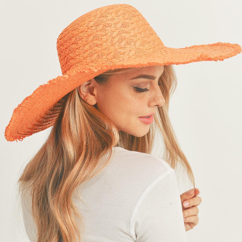 Trim Detailed Solid Straw Sun Hat - Jewelry Store by Erik Rayo